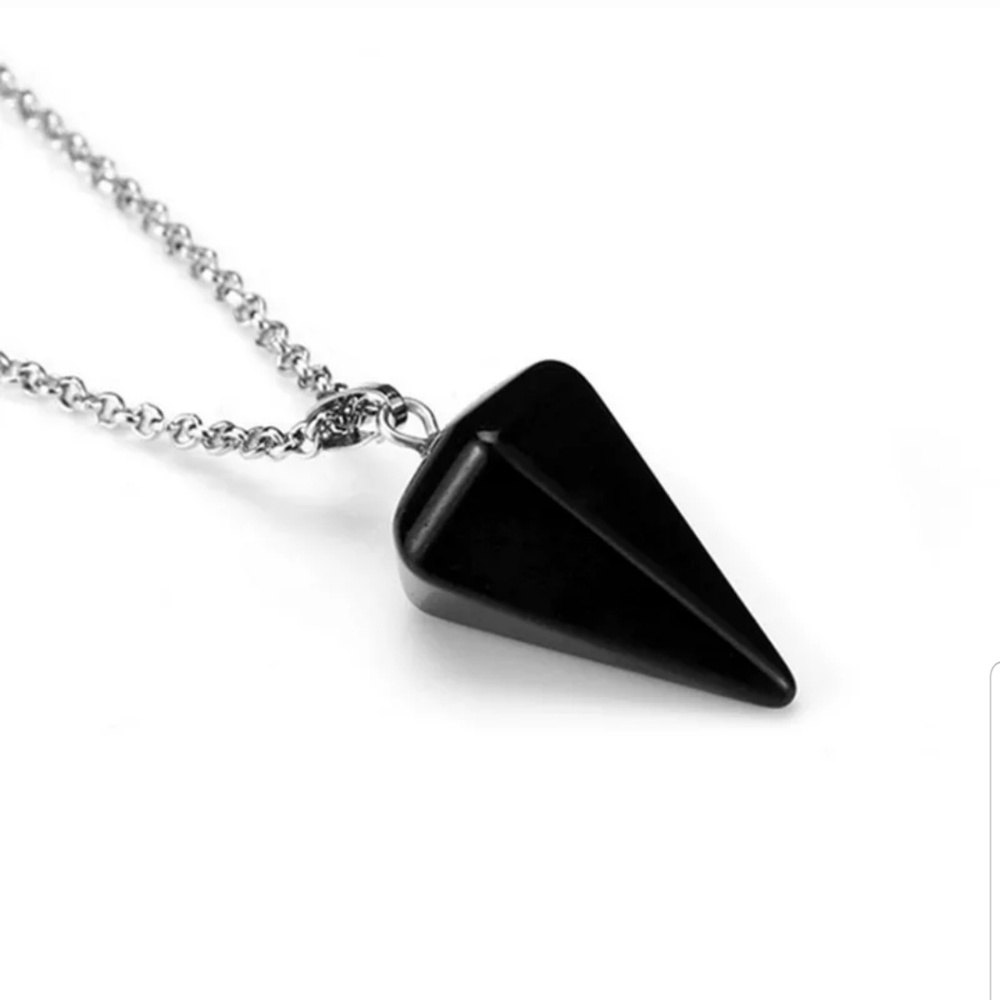 Gorgeous Black Agate Crystal Healing Natural Stone jewelry
